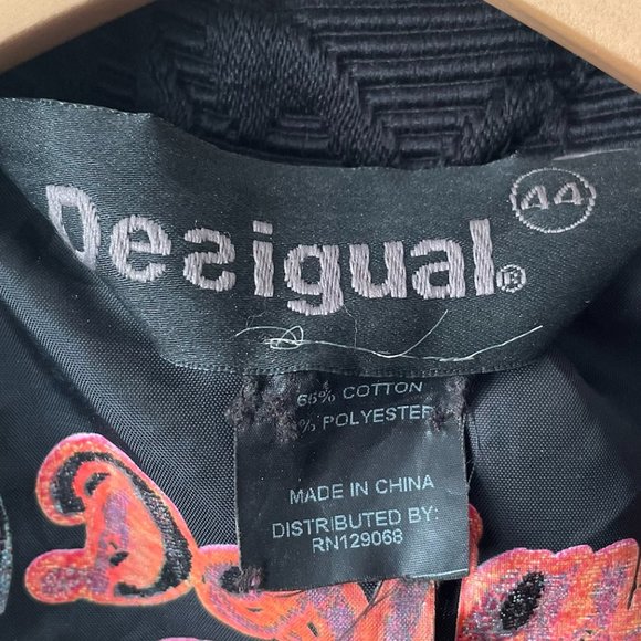 Desigual Embroidered Trench Coat EU 44 US 12 - Picture 10 of 10